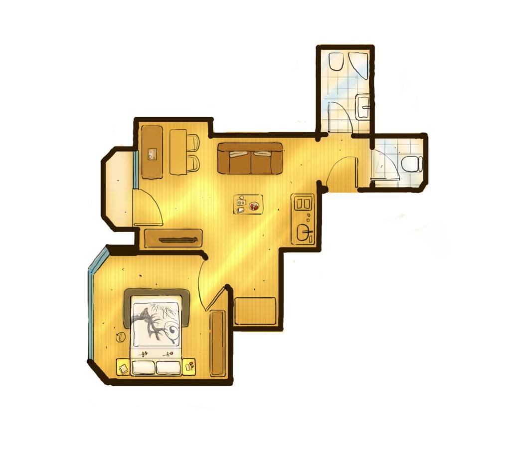 Two-Room Apartment with Balcony