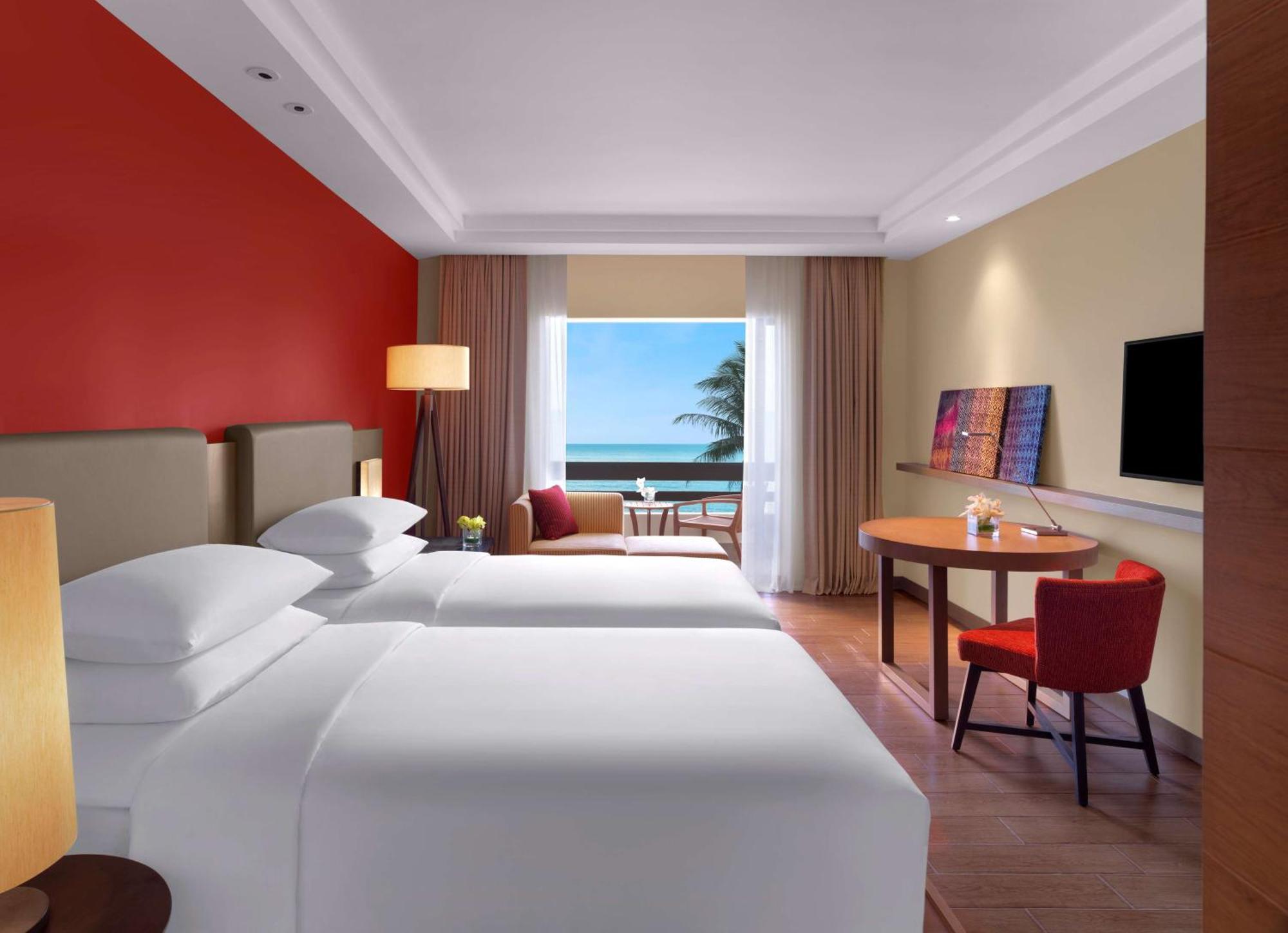 Twin Room with Two Twin Beds and Sea View