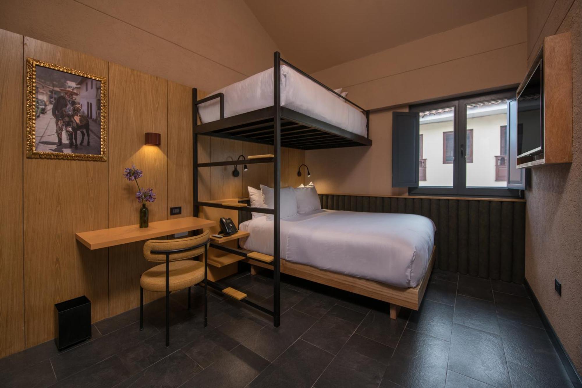Room with Bunk Beds-One Twin Bed over One Queen Bed