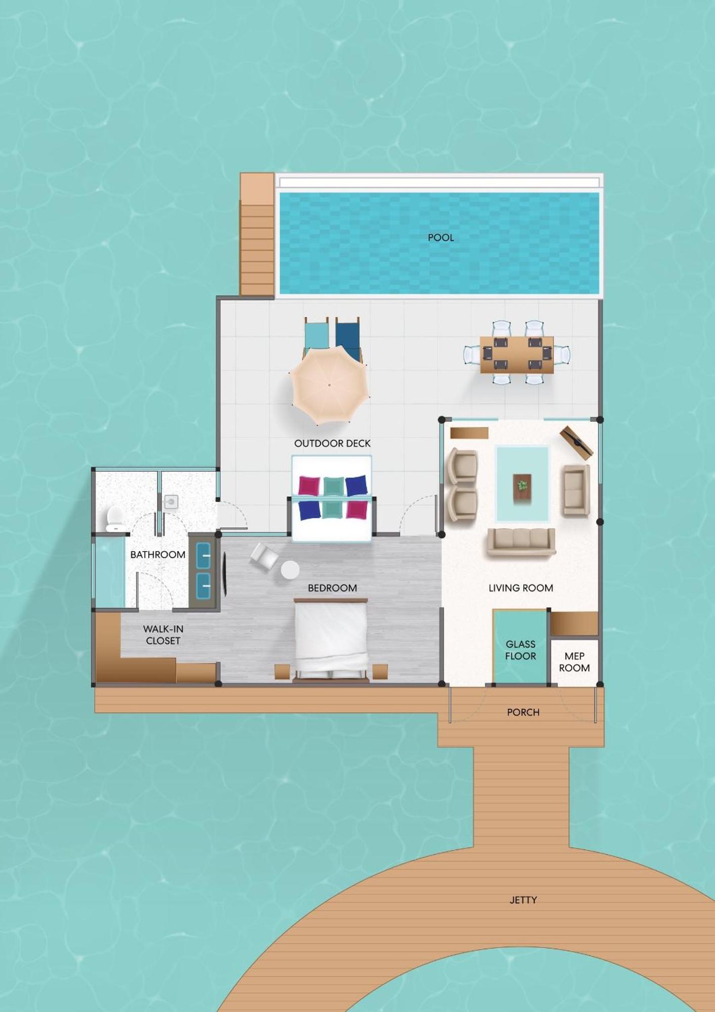 Water Suite with Pool