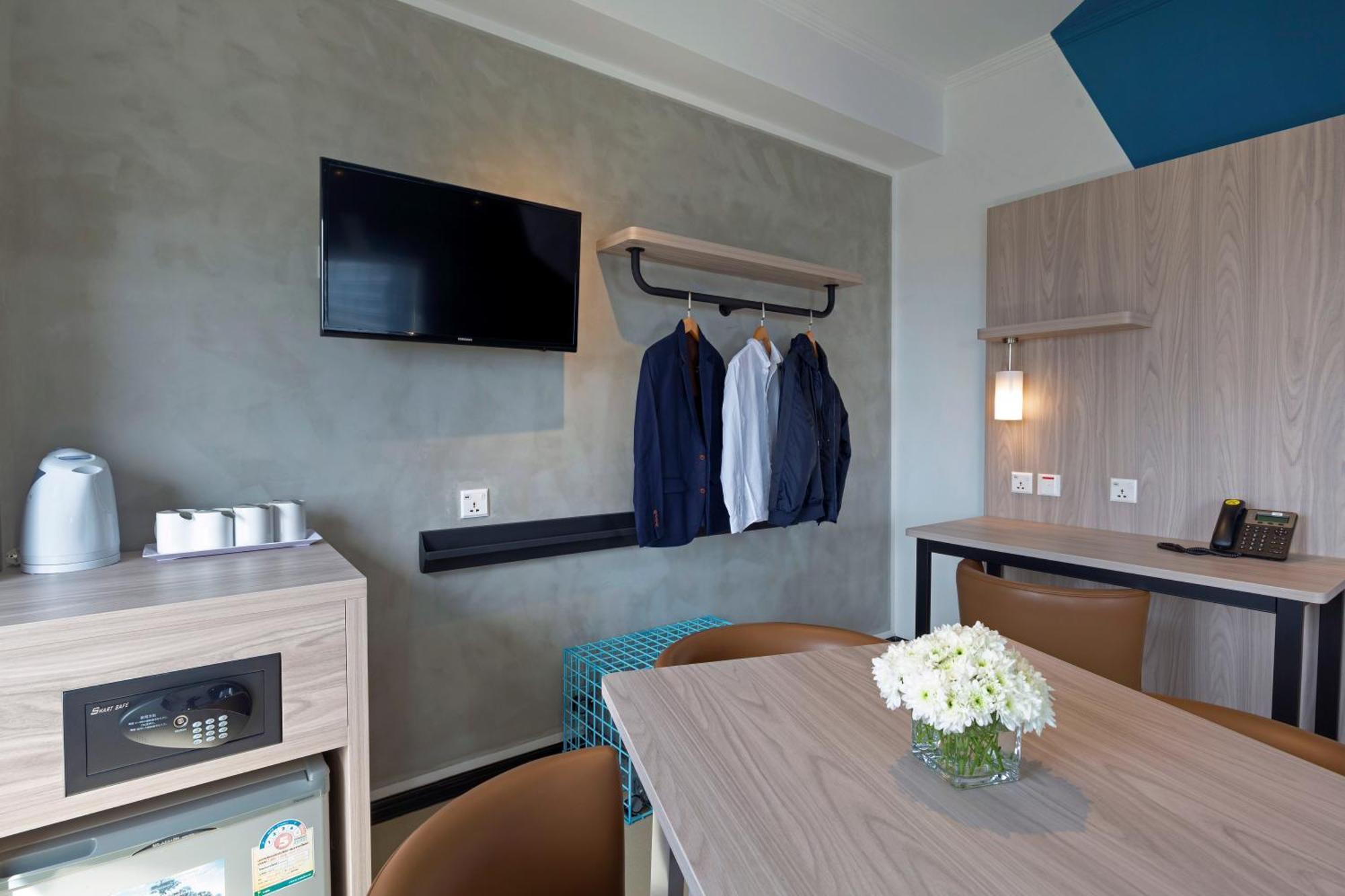 Family Room with One Double Bed and Two Single Beds