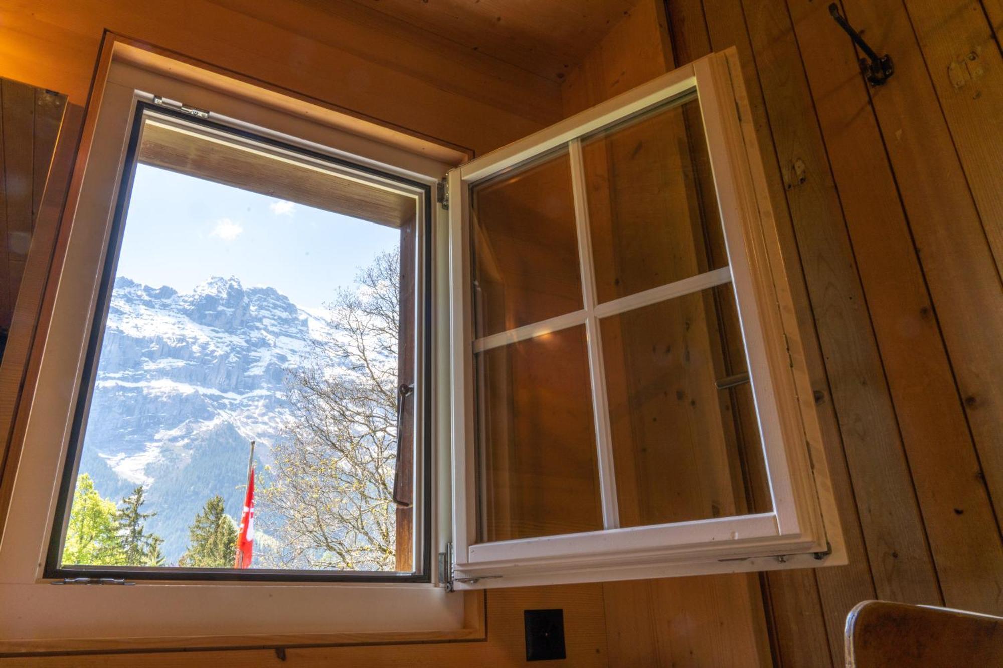 Double Room with Eiger View and Shared Bathroom