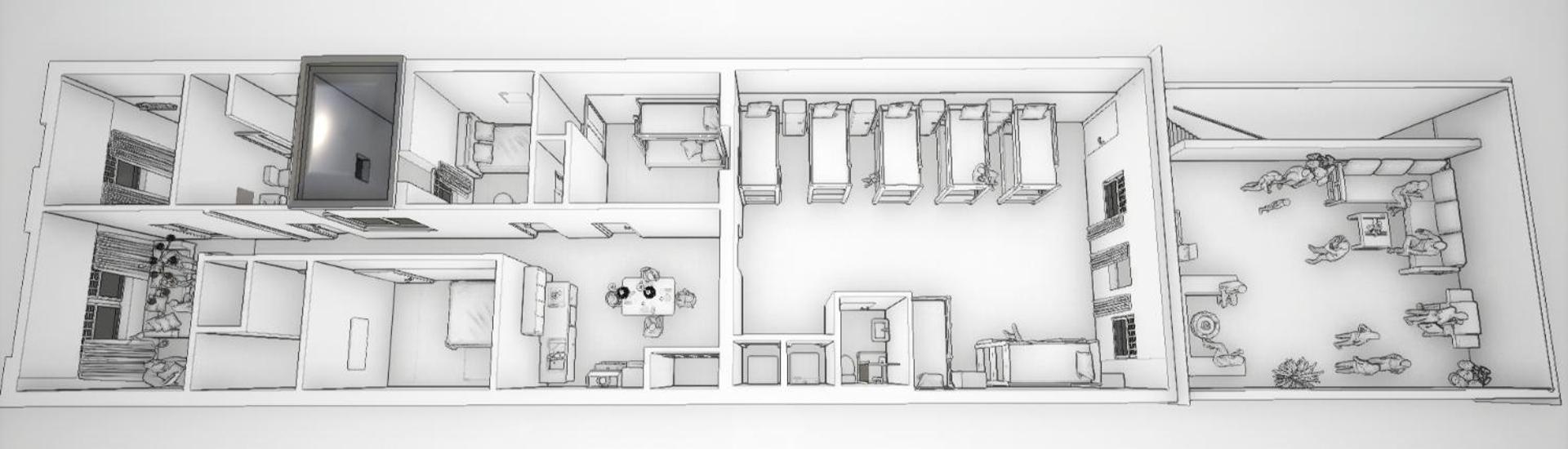 Bunk Bed in Mixed Dormitory Room