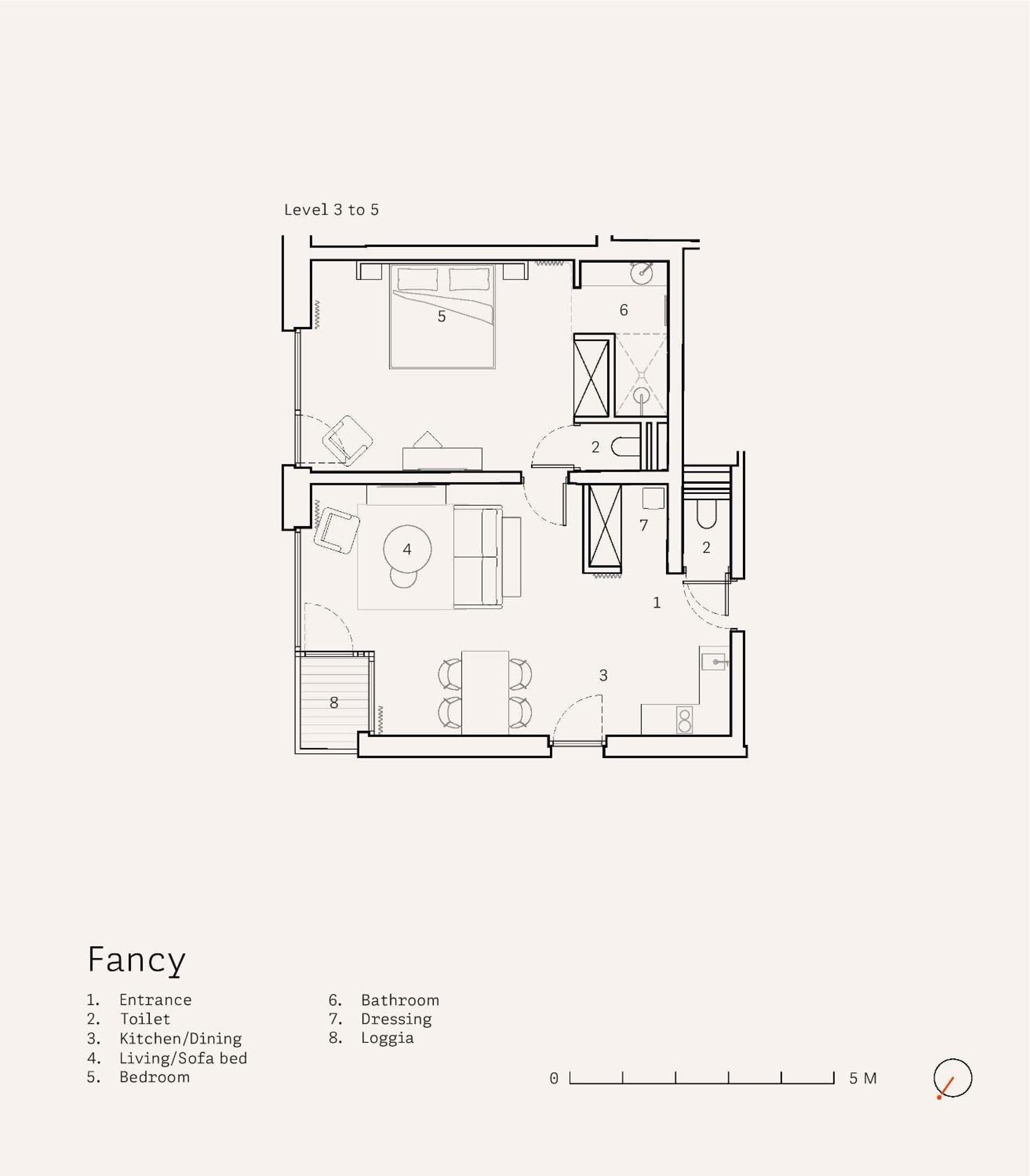 Apartment with Balcony