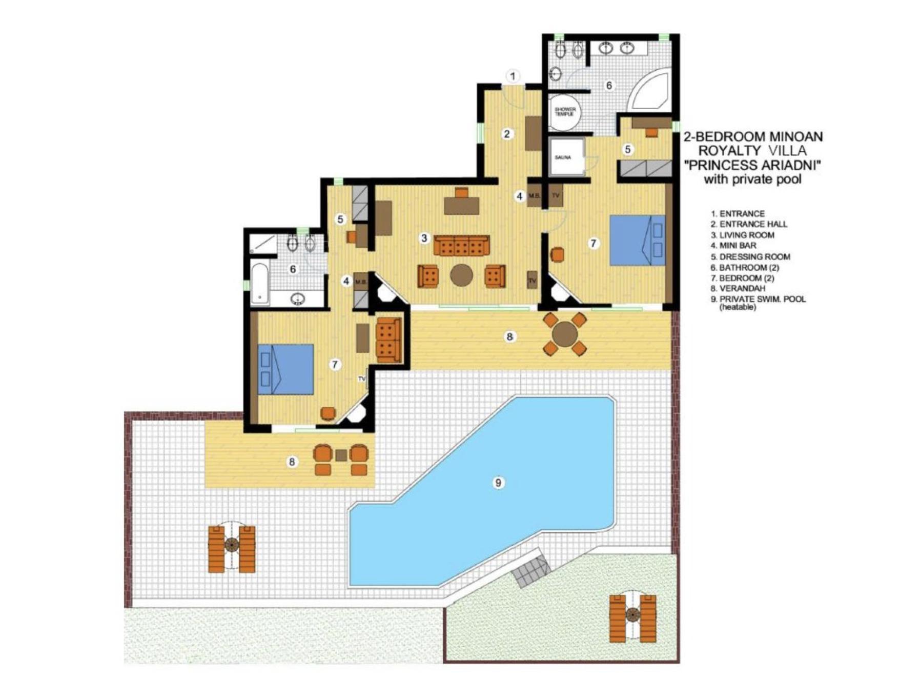 Princess Ariadni Royalty 2-Bedroom Villa