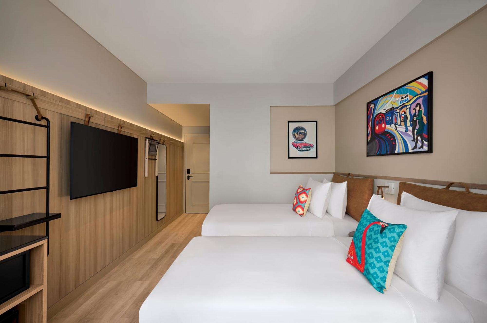 Moxy Twin Room(Complimentary INR 1000 Hotel Credit,Happy Hours with 1+1 offer, Complimentary mocktail/cocktail on arrival)