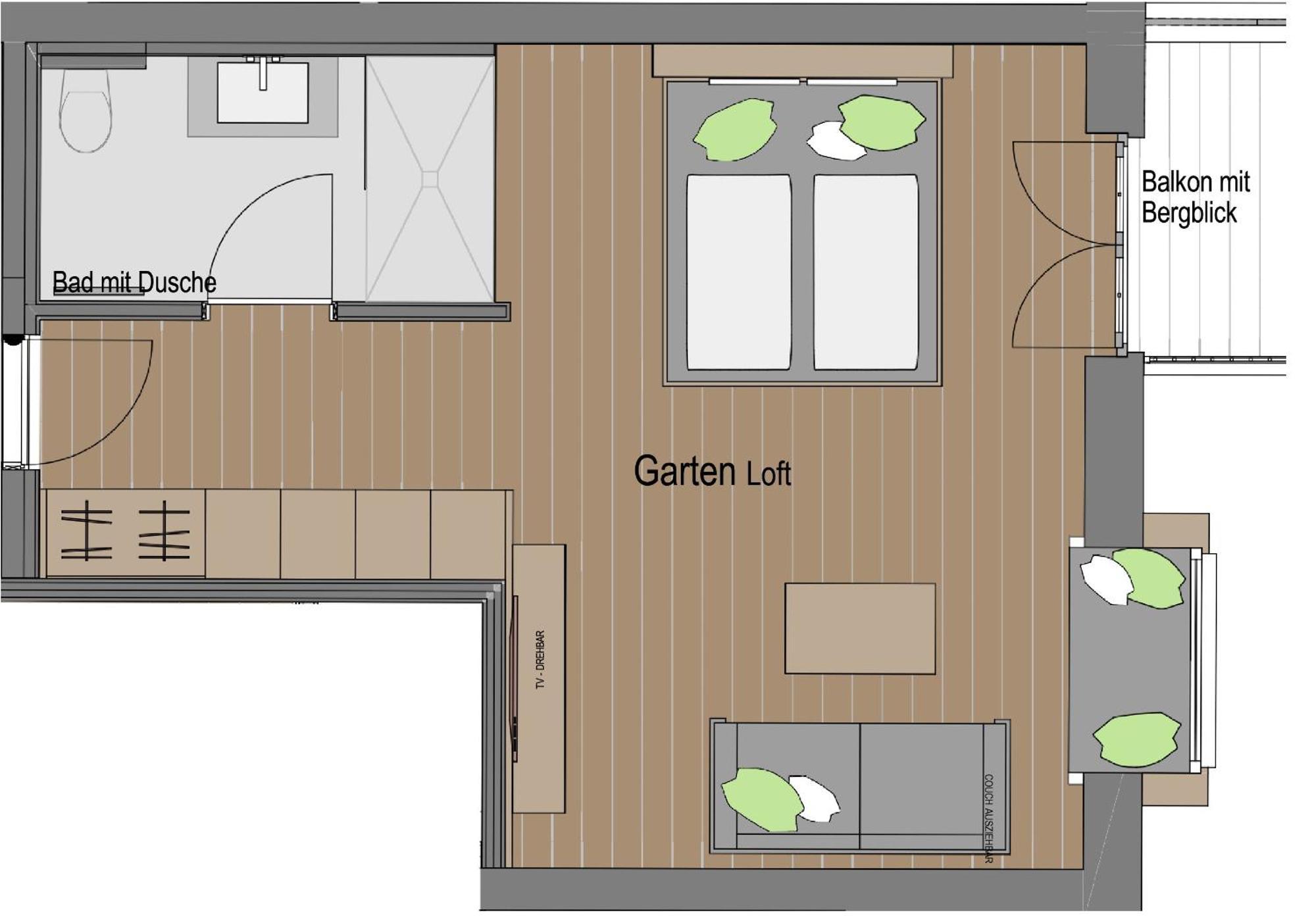 Family Room with Mountain View