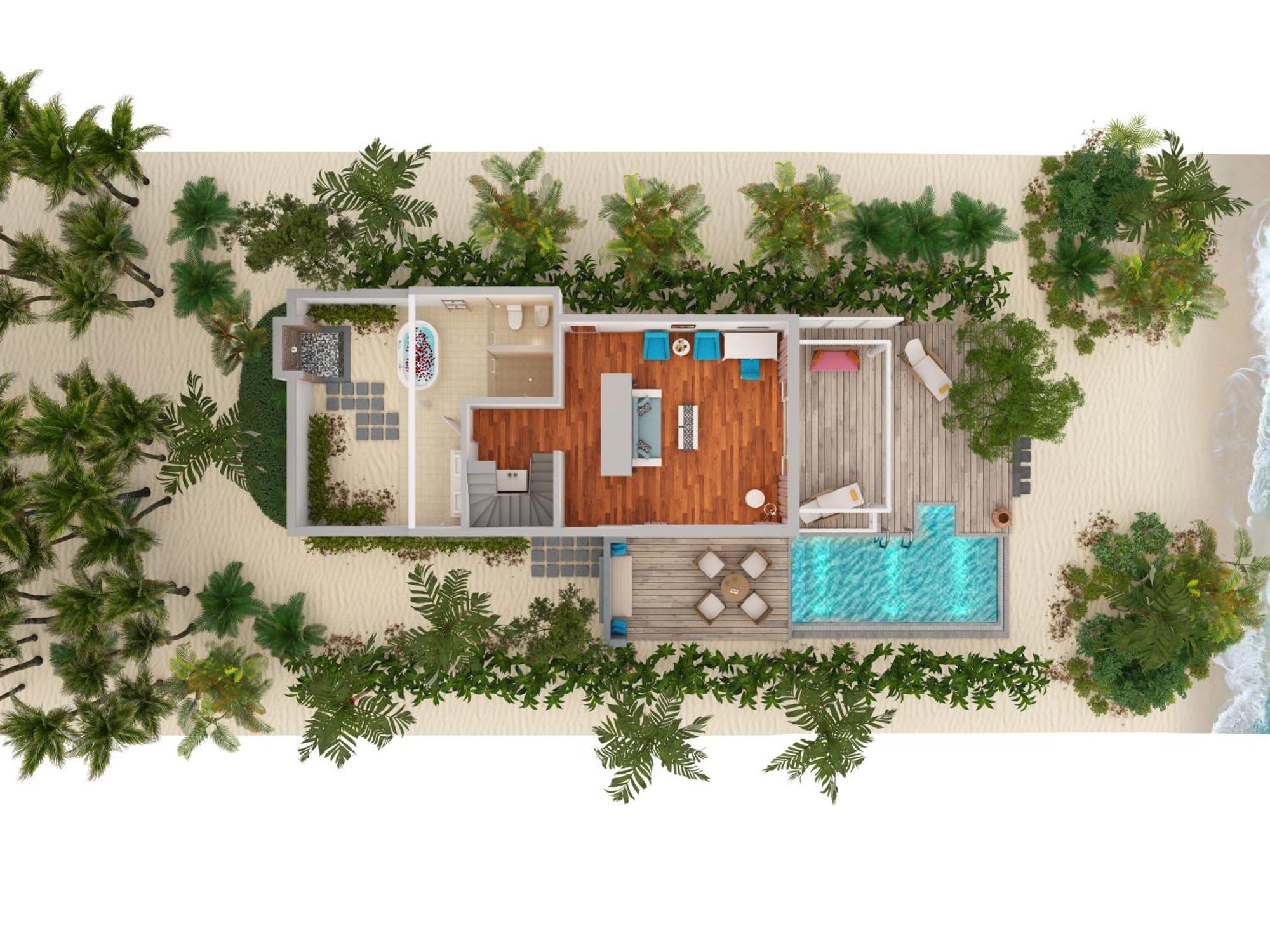 One Bedroom Beach Pool Pavilion Suite