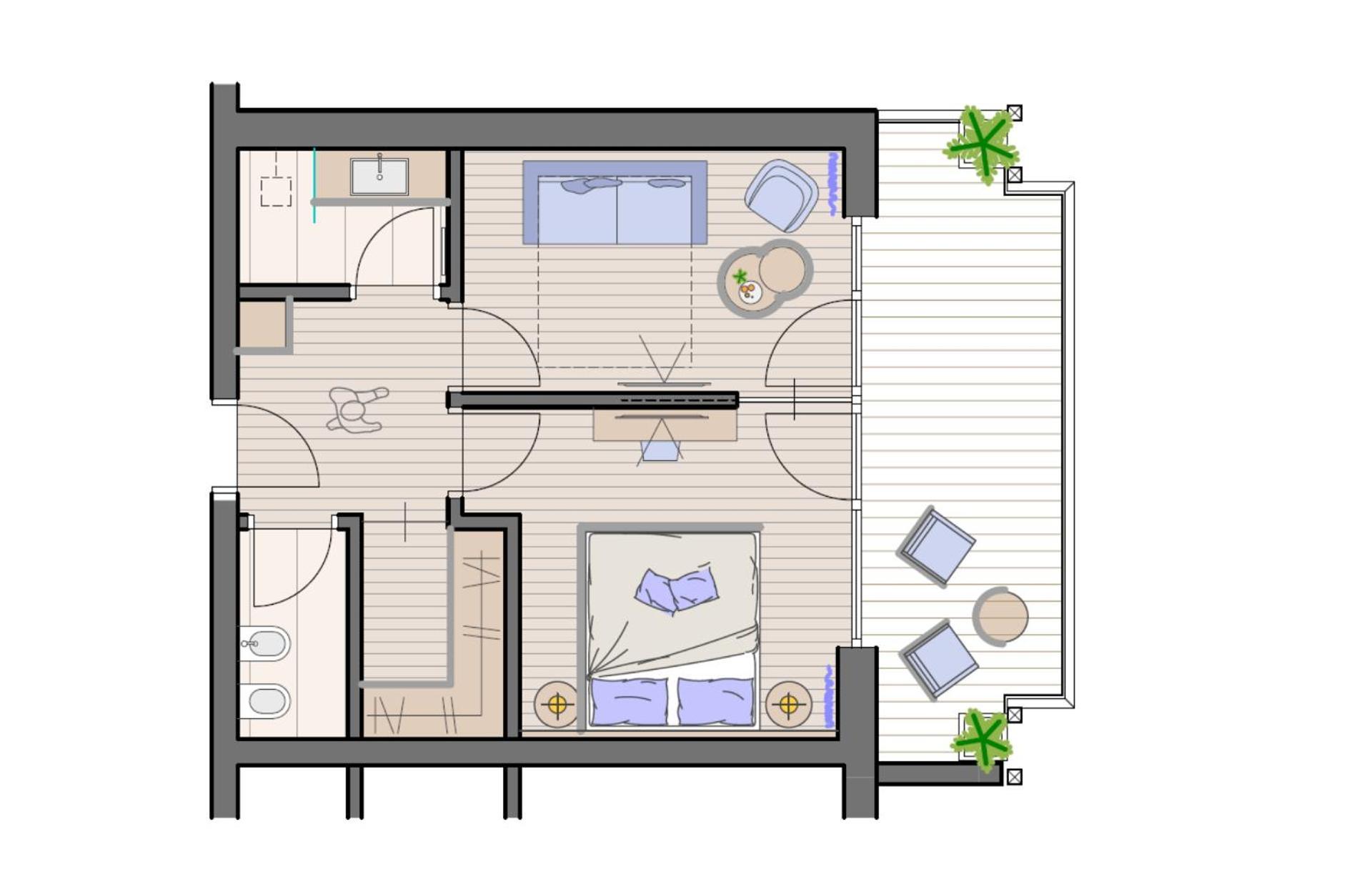 Junior Suite with Garden View