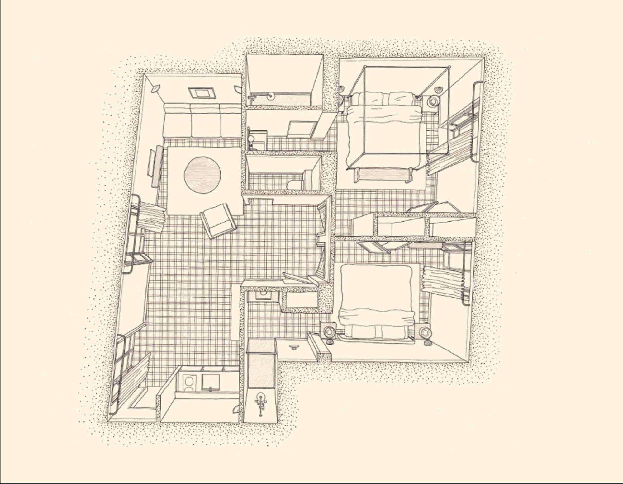 Two-Bedroom Apartment with Terrace
