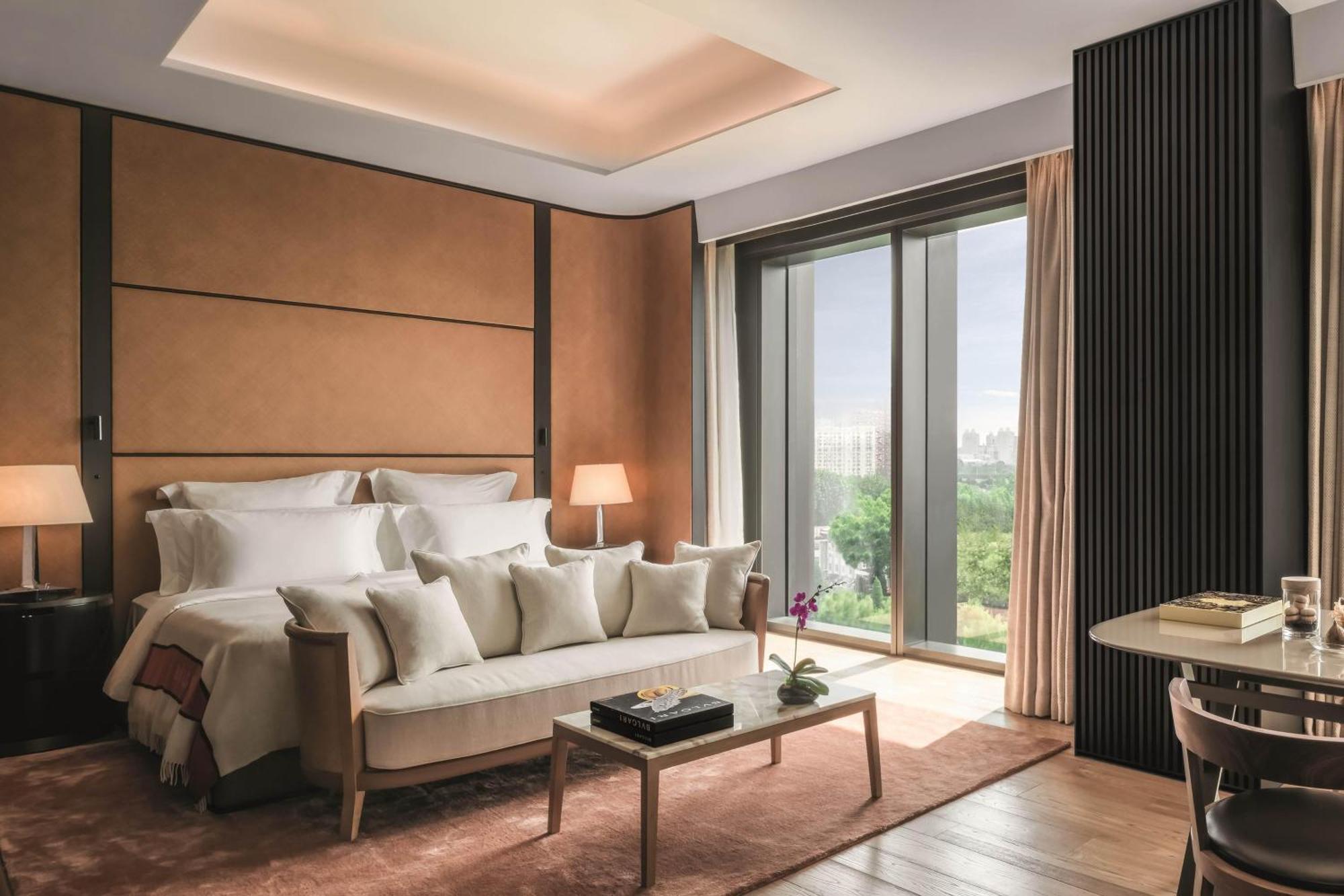 Premium Room with One King Bed Liangma River View (Free Mini-bar soft drinks & beers + 1.9 mi pick-up or drop-off service + Berluti shoe shinning & pressing service)