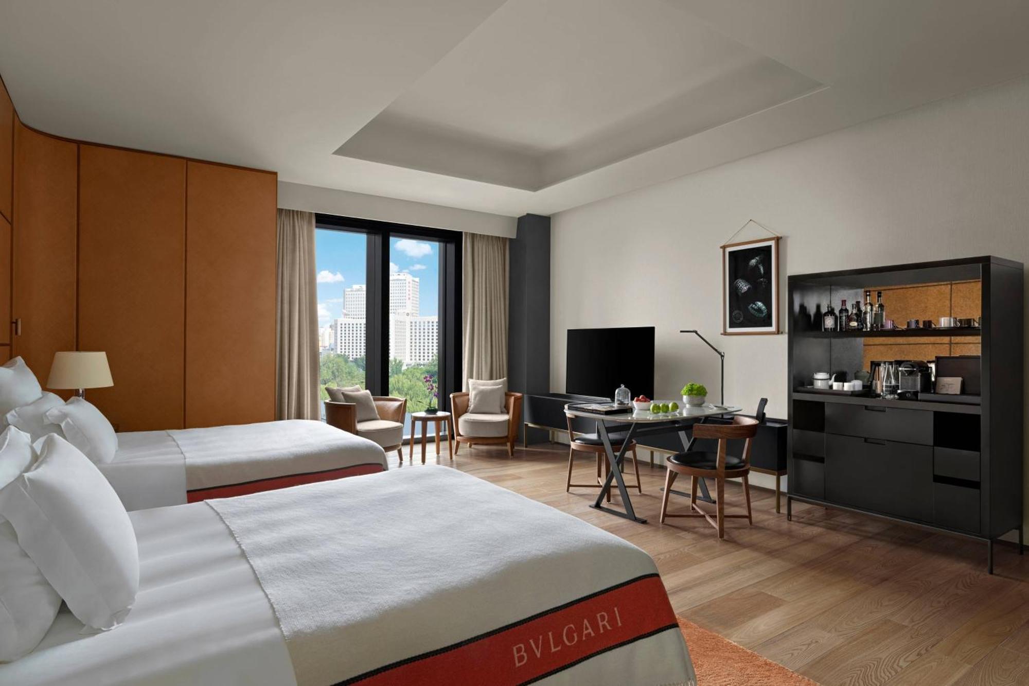 Superior Room with Two Double Beds and  City View (Free Mini-bar soft drinks & beers + 1.9 mi pick-up or drop-off service + 4.6 feet wide double beds)