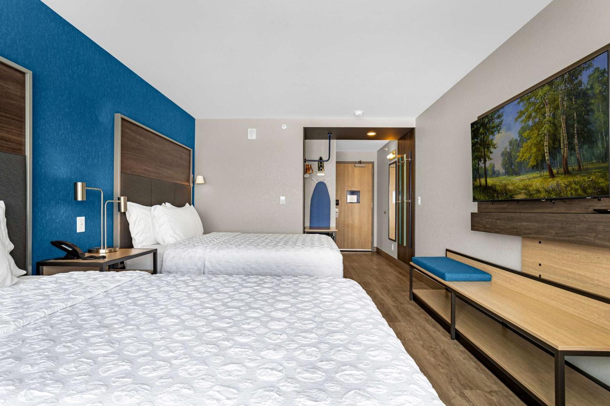 Queen Room with Two Queen Beds and Walk-In Shower