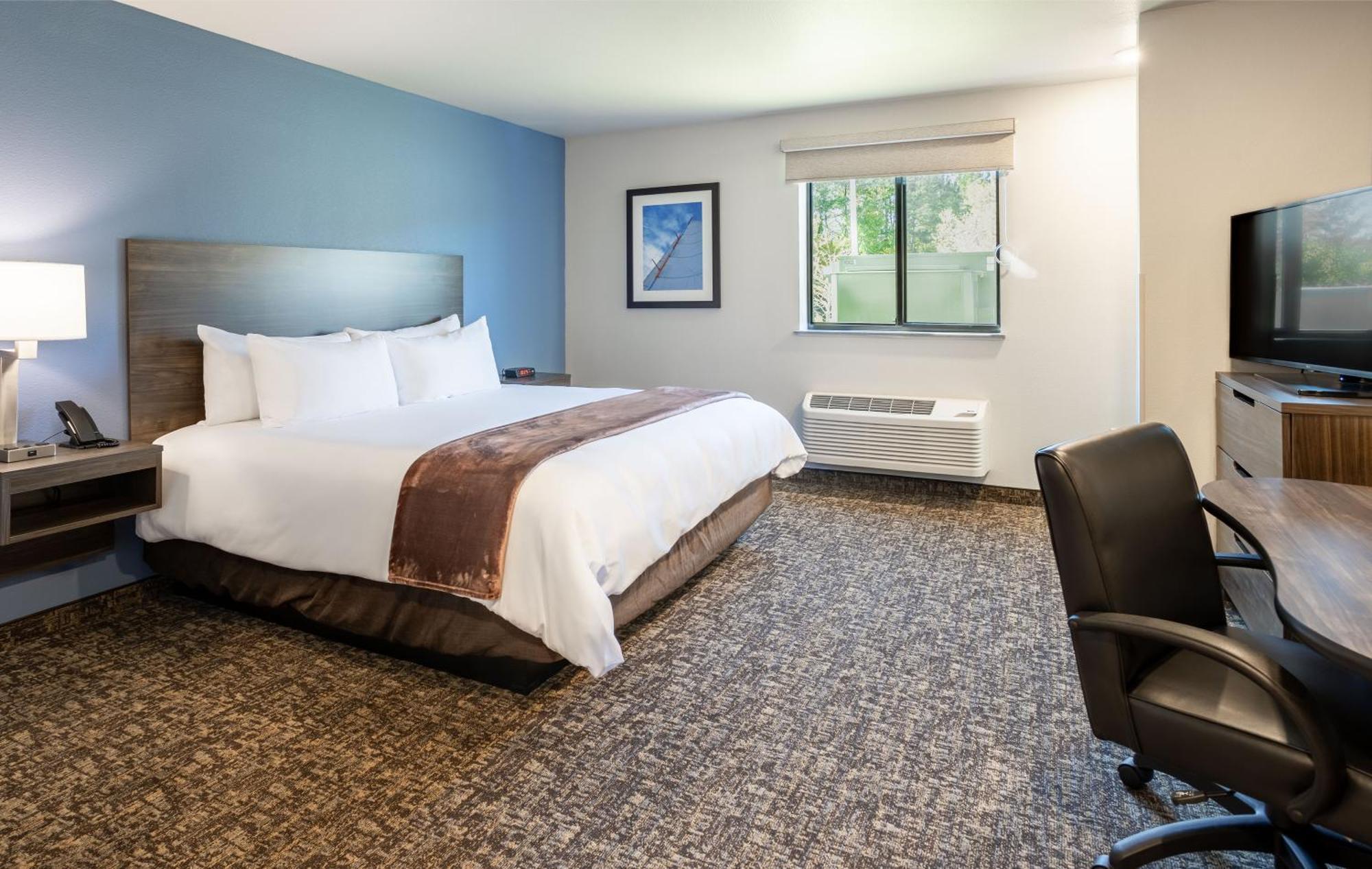 Queen Room - Hearing & Mobility Accessible - Roll In Shower