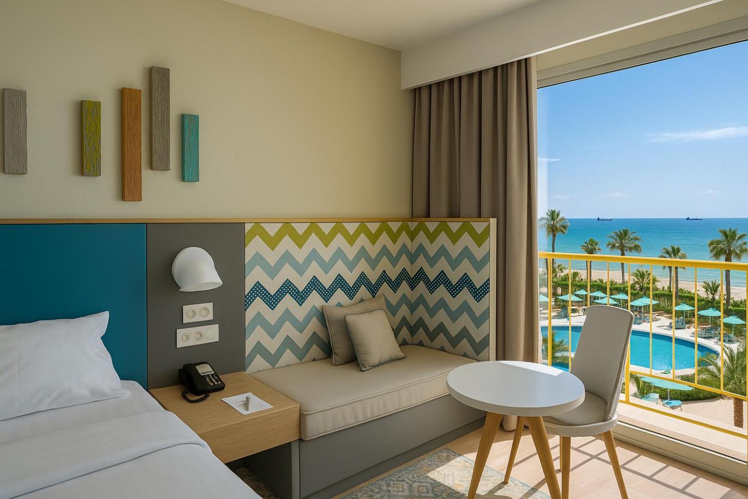 Guest room, 2 Twin/Single Bed(s), Sea view, Balcony