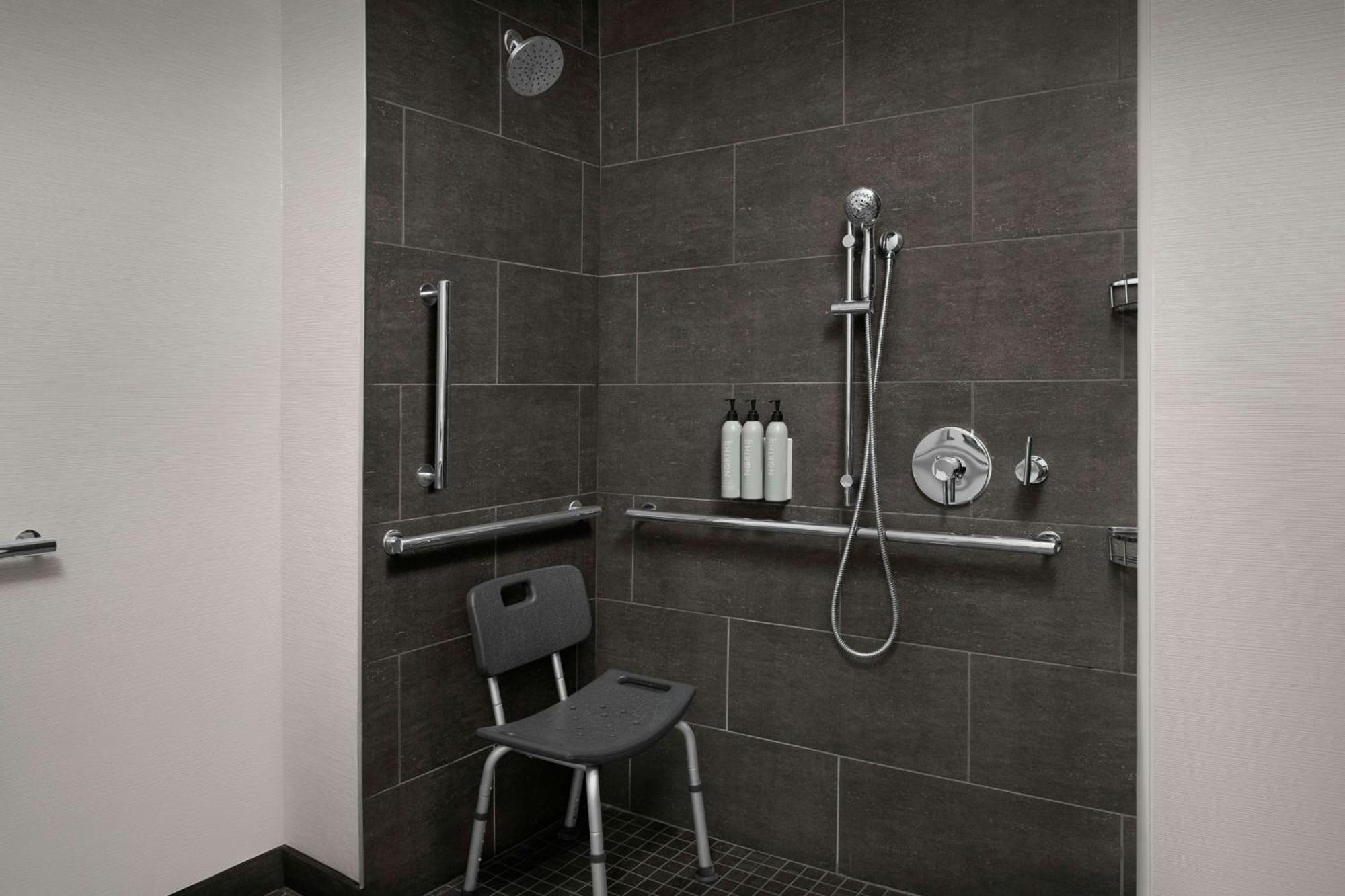 Queen Room Two Queen Beds Roll Shower Mobility Access or Hearing Accessible