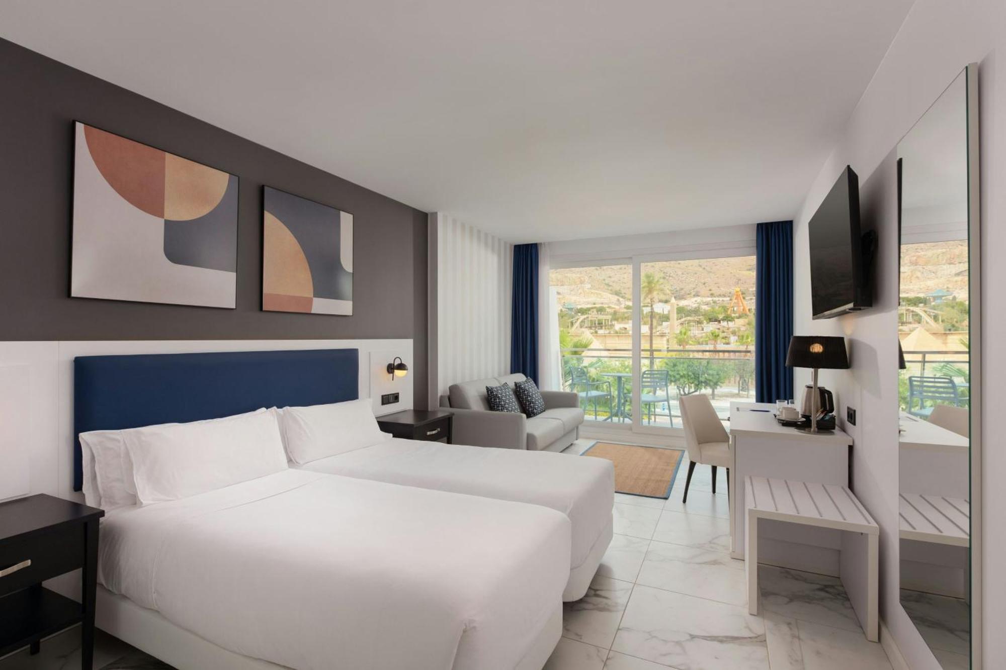 Twin Room with Sofa Bed, Balcony and Mountain View