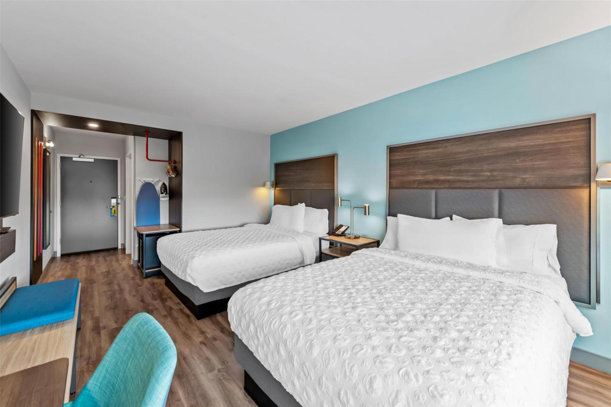 Queen Room with Two Queen Beds and Walk-In Shower