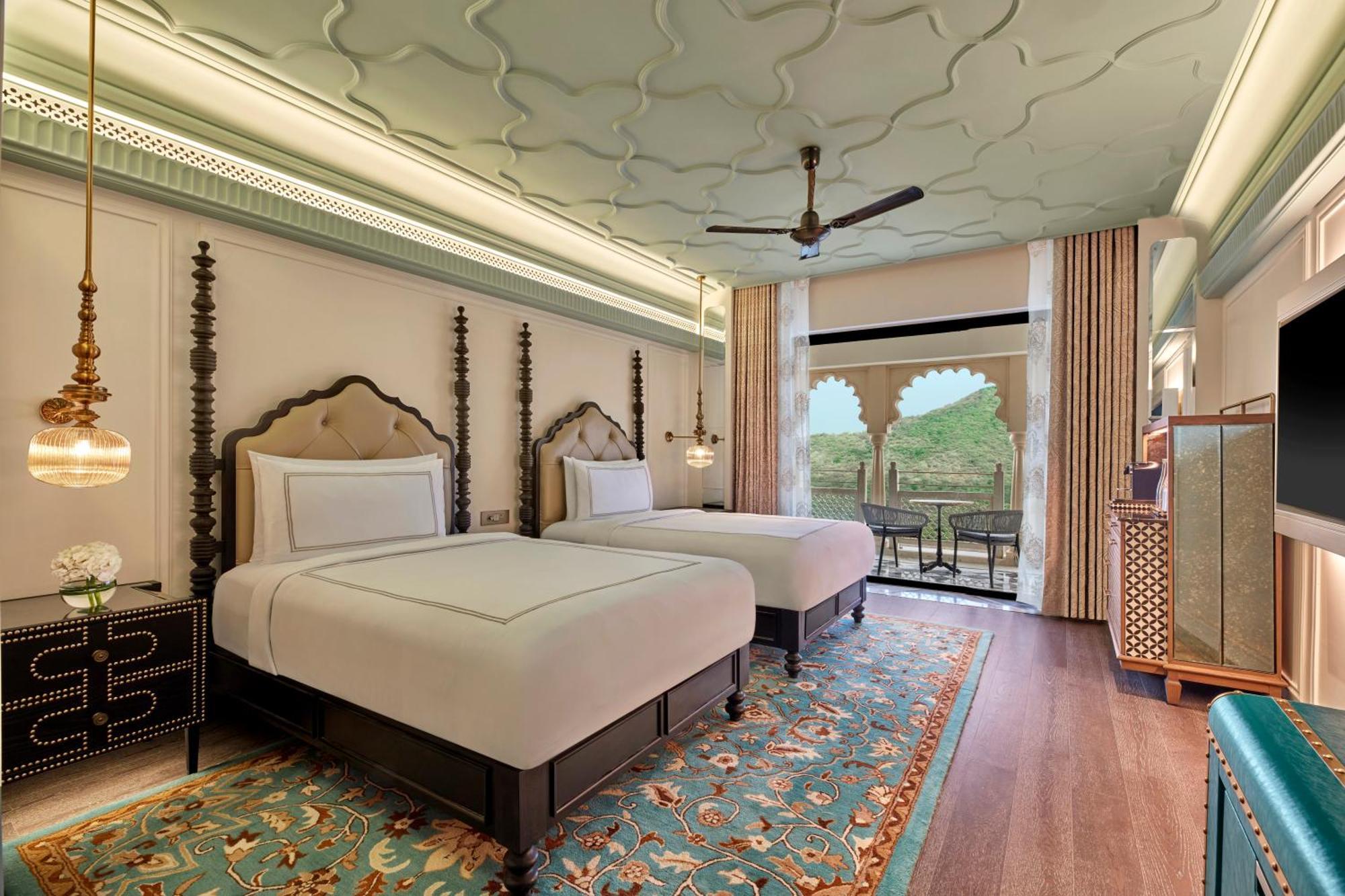 Fairmont Twin Room with Plunge Pool: 15% savings on food & beverages, Buy 1 Get 1 on select premium drinks at Dahaad Bar(5 PM–11 PM), INR 1000 spa credit once per stay, immersive evening cultural tea, and access to paddleball, pickleball courts, mini