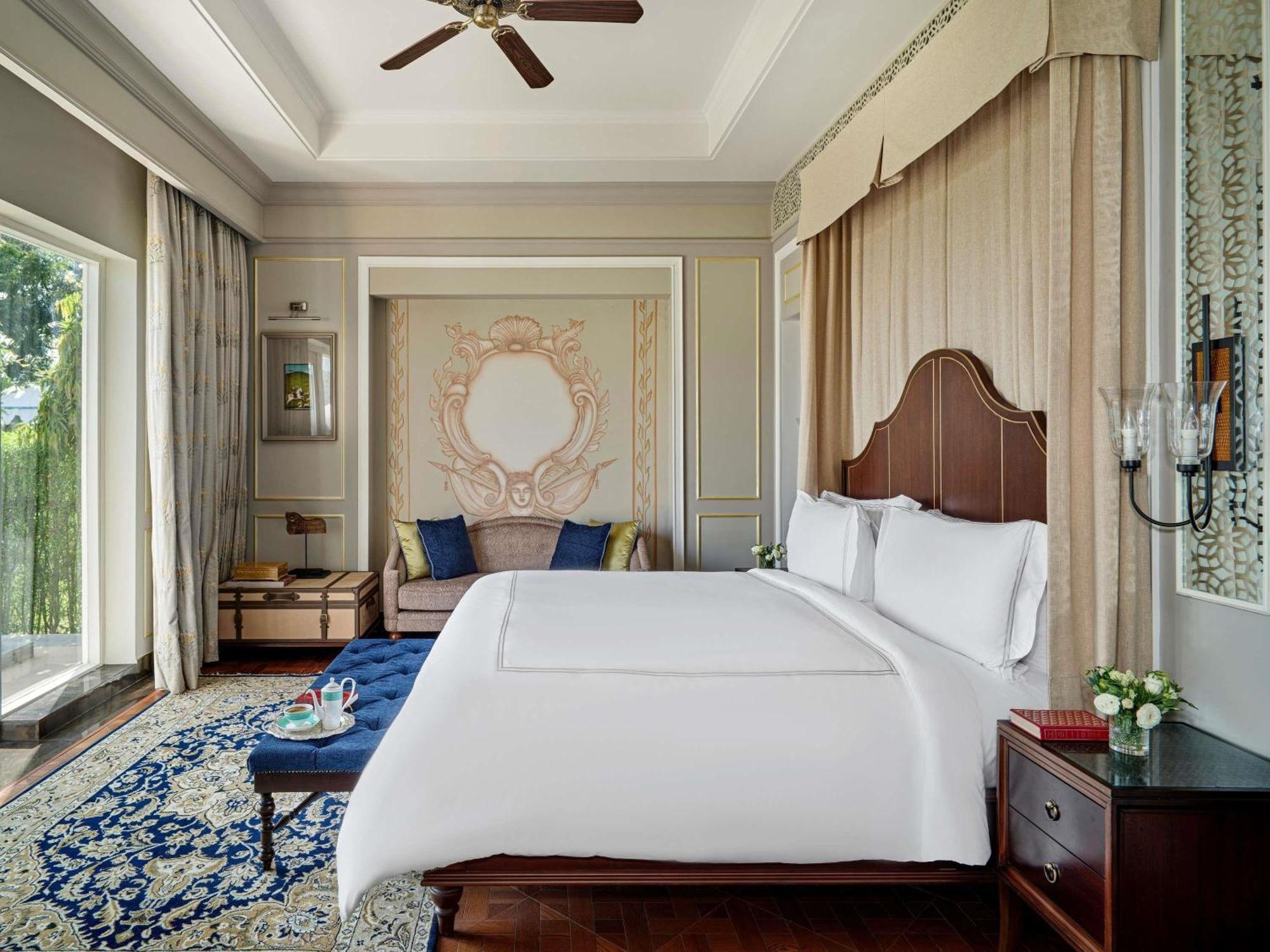 Raffles Oasis Suite: Bottle of wine| Complimentary Airport Pickup and Drop| 15% off on F&B, Spa| Chef special arrival amenities| yoga, sacred Morning & Evening Aarti| Daily Tea, curated walk, bird watching, folk dance,Pottery,Mehendi, Astrology