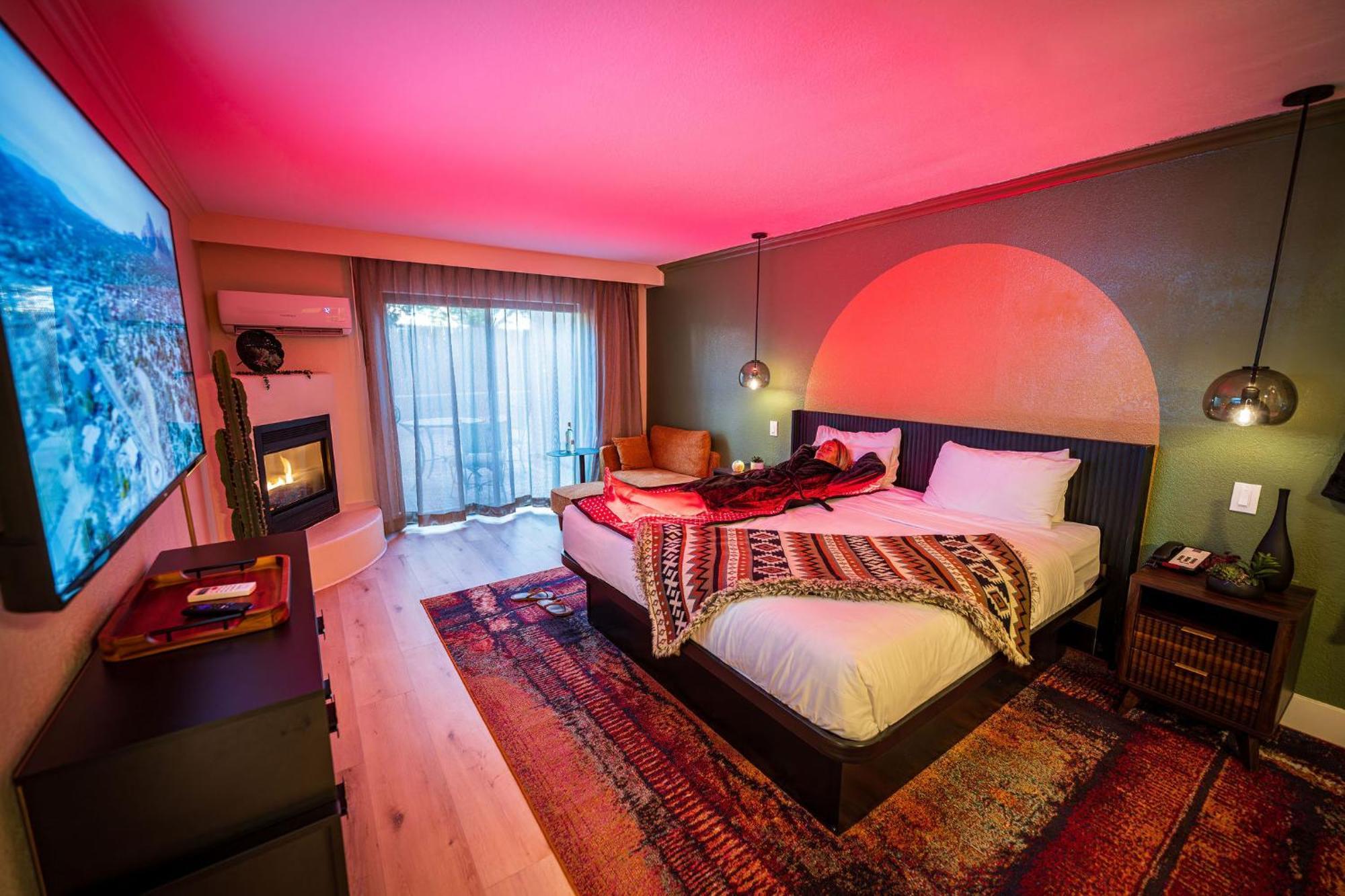 King Suite with Fireplace and Patio