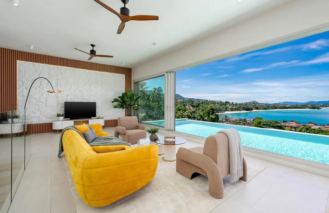 Villa Orise - 3 Min Walk To Chaweng Beach Samui, Sea View With Infinity Pool & Gym-1