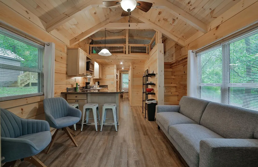 Lena Cabin Wooded Tiny Cabin - Hot Tub-1