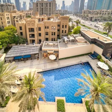Golden Homes Burj Khalifa View Yansoon 1Br Heart & Soul Old Town Beside Dubai Mall Burjh Khalifa-2