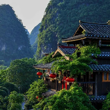 Yangshuo Tea Cozy-Free One Way Pick Up Service Over 4 Nights, English Speaking, Yulong River Location,Laundry Service,Swimming Pool, Bicycle Rent-3