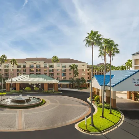 Courtyard, Lake Buena Vista, Orlando Marriott Village Complimentary Shuttle To Disney-3