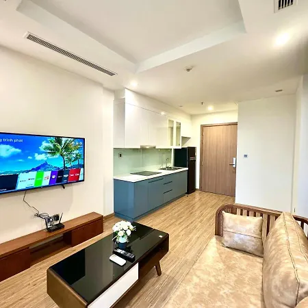 Deluxe Two Spacious Bedroom Apt, Nice View With Big Window In Vinhomes Green Bay-3