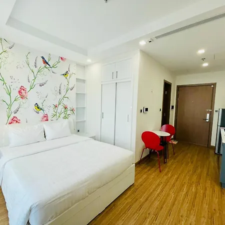 Luxury Studio In Vinhomes Green Bay, 25' To Airport, Gym, Swimming Pools-3