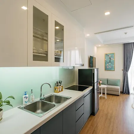 Wonderful Studio Apt In G3 Vinhomes Green Bay Near Vincom Mall And Grand Plaza-2