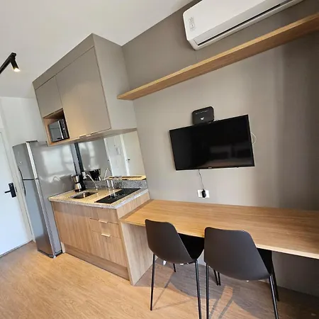 Studio Moderno C/ Garagem 5 Min Metro Butanta Wi-Fi-3