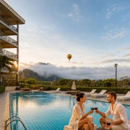 Vang Vieng Lisha The Grand Riverside Hotel--Nam Song River Views From Your Balcony-2