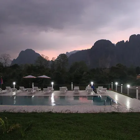 Vang Vieng Lisha The Grand Riverside Hotel--Nam Song River Views From Your Balcony-3