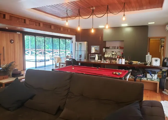 Casa De Praia Com Piscina Aquecida Area Gourmet E Jogos Florianopolis