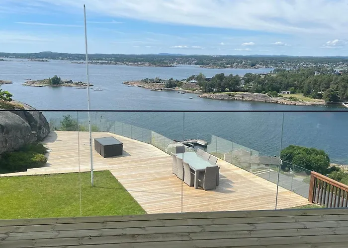 Moderne Nydelig Villa Med Panorama Utsikt Sandefjord