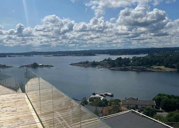 Moderne Nydelig Villa Med Panorama Utsikt Sandefjord