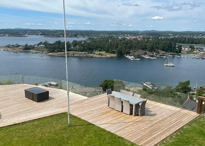 Moderne Nydelig Villa Med Panorama Utsikt Sandefjord