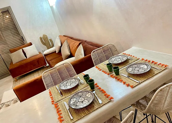Pearl Garden Studio Cozy Panoramic Charming Sunny Terrace Piscine Marrakesh