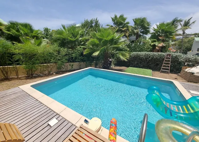 Villa Papaye 3 Chambres Orient Bay Piscine Jardin Naturistes