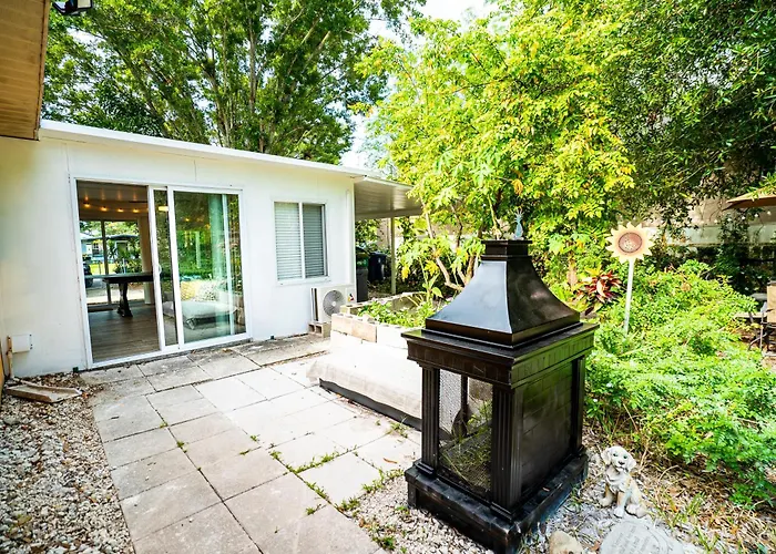 Casita-Stylish Garden Home 5 Min To Bayshore Water Tampa