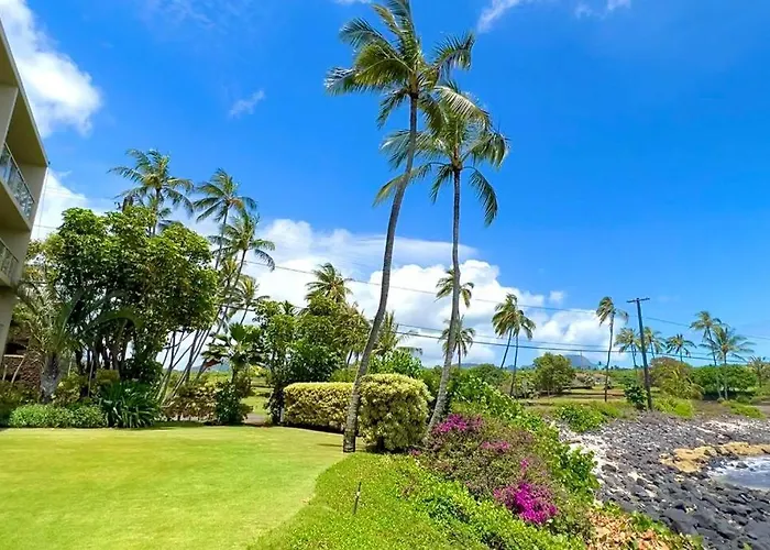 Kuhio Shores- Oceanfront, Ac, Ground Floor Koloa