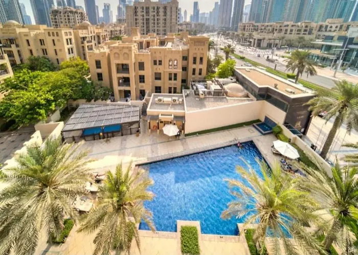 Golden Homes Burj Khalifa View Yansoon 1Br Heart & Soul Old Town Beside Dubai Mall Burjh Khalifa