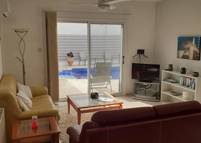 Iremia, A Peaceful 2-Bed Apartment With Pool, Beneath Our Private Villa Peyia
