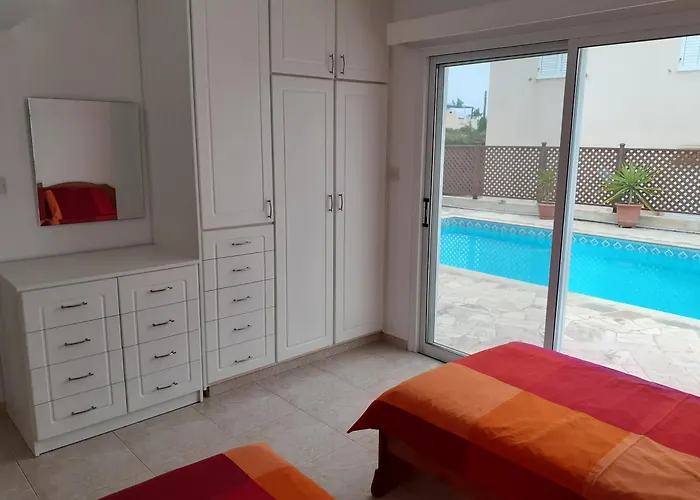 Iremia, A Peaceful 2-Bed Apartment With Pool, Beneath Our Private Villa Peyia