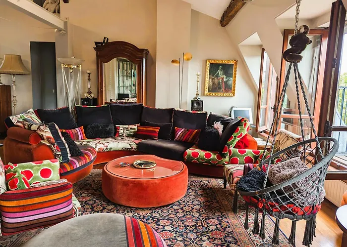 Vaste Loft Avec Vue - Trudaine Apartment Paris
