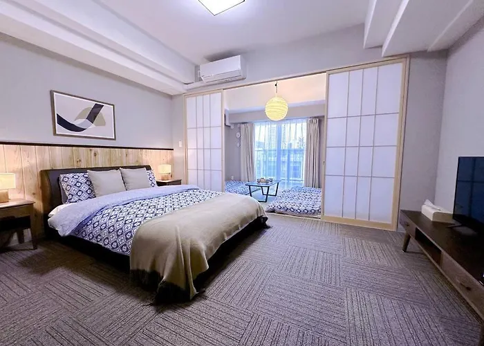 Dotonbori Plaza Hotel-40 Square Meters! 2 Bedrooms, Accommodates 6 People Osaka