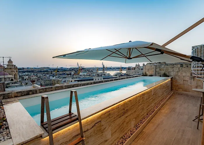 Moon Malta Boutique Stay With Rooftop Pool & Sea Views Of Valletta, Grand Harbour & Three Cities Cospicua